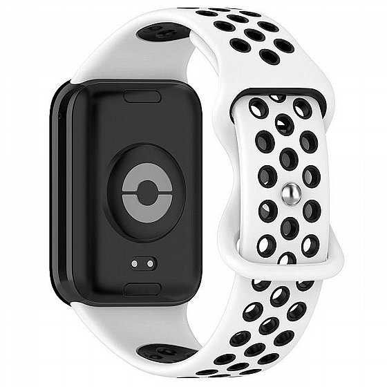 ����� ������� ���� Sports Solid Color Silicone Band ���� iBands ����� ��� ����: Xiaomi Smart Band 8 Pro (��� Red/Black) 