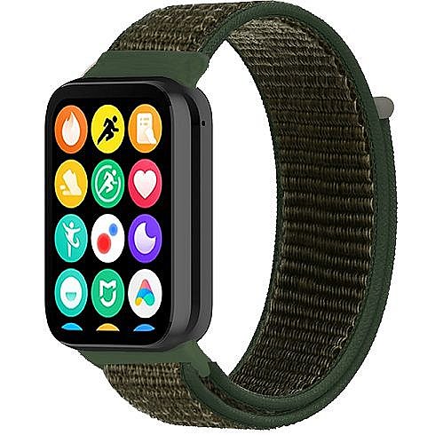 ����� �� / ������ ���� Simple Braided Nylon Band ���� iBands ����� ��� ����: Xiaomi Smart Band 8 Pro (��� White) 