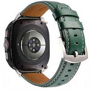 ����� ��� ���� Genuine Leather Band ���� iBands ����� ��� ����: Samsung Galaxy Watch Ultra 47mm (���  Grey) 
