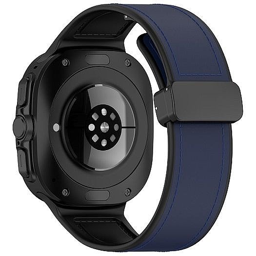 ����� ��� ���� Magnetic Folding Buckle Leather Band ���� iBands ����� ��� ����: Samsung Galaxy Watch Ultra 47mm (��� Brown) 