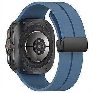 רצועת סיליקון מדגם Magnetic Folding Buckle Silicone Band מבית iBands לשעון חכם מדגם: Samsung Galaxy Watch Ultra 47mm (צבע Midnight Blue) רצועת סיליקון מדגם Magnetic Folding Buckle Silicone Band מבית iBands לשעון חכם מדגם: Samsung Galaxy Watch Ultra 47mm (צבע Midnight Blue)