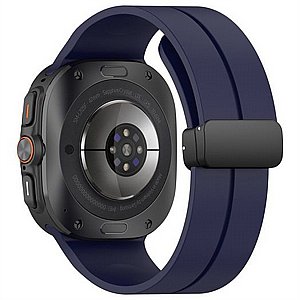 ����� ������� ���� Magnetic Folding Buckle Silicone Band ���� iBands ����� ��� ����: Samsung Galaxy Watch Ultra 47mm (��� Green) 