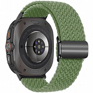 רצועת בד / ניילון מדגם Loop Magnetic Buckle Nylon Band מבית iBands לשעון חכם מדגם: Samsung Galaxy Watch Ultra 47mm (צבע Fog Purple) רצועת בד / ניילון מדגם Loop Magnetic Buckle Nylon Band מבית iBands לשעון חכם מדגם: Samsung Galaxy Watch Ultra 47mm (צבע Fog Purple)