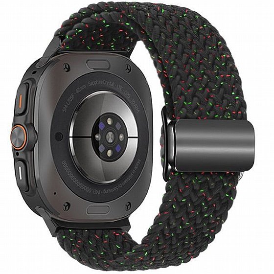 ����� �� / ������ ���� Loop Magnetic Buckle Nylon Band ���� iBands ����� ��� ����: Samsung Galaxy Watch Ultra 47mm (��� Starlight Pink) 
