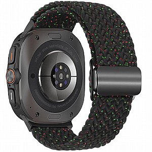 ����� �� / ������ ���� Loop Magnetic Buckle Nylon Band ���� iBands ����� ��� ����: Samsung Galaxy Watch Ultra 47mm (��� Starlight Pink) 