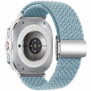 ����� �� / ������ ���� Loop Magnetic Buckle Nylon Band ���� iBands ����� ��� ����: Samsung Galaxy Watch Ultra 47mm (��� Smoke Purple) 