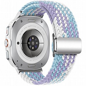 רצועת בד / ניילון מדגם Loop Magnetic Buckle Nylon Band מבית iBands לשעון חכם מדגם: Samsung Galaxy Watch Ultra 47mm (צבע Rock Blue) רצועת בד / ניילון מדגם Loop Magnetic Buckle Nylon Band מבית iBands לשעון חכם מדגם: Samsung Galaxy Watch Ultra 47mm (צבע Rock Blue)