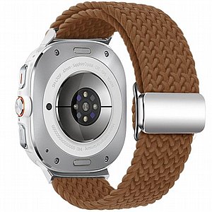 ����� �� / ������ ���� Simple Braided Nylon Band ���� iBands ����� ��� ����: Samsung Galaxy Watch Ultra 47mm (��� Gray Blue) 