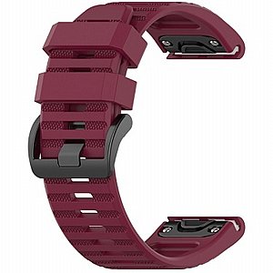 ����� ������� ����  Silicone Band ���� iBands ����� ��� ����: Garmin Fenix 7S (��� Wine Red)