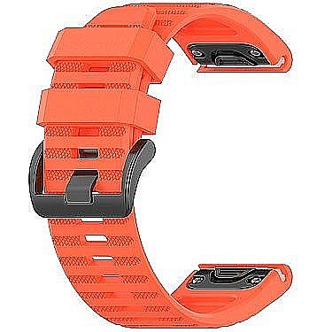 ����� ������� ����  Silicone Band ���� iBands ����� ��� ����: Garmin Fenix 8 47mm (��� Orange)