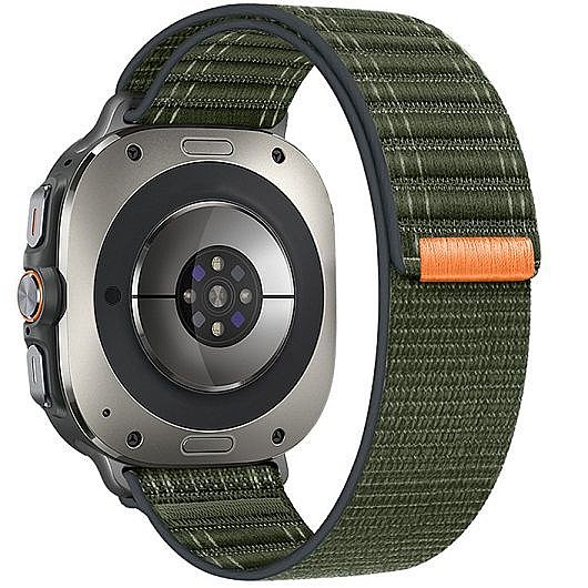 ����� �� / ������ ���� Texture Nylon Band ���� iBands ����� ��� ����: Samsung Galaxy Watch Ultra 47mm (���  Red) 