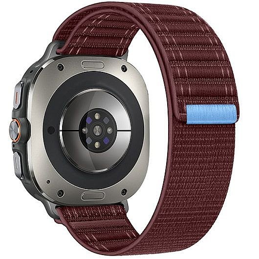 ����� �� / ������ ���� Texture Nylon Band ���� iBands ����� ��� ����: Samsung Galaxy Watch Ultra 47mm (��� Gray) 