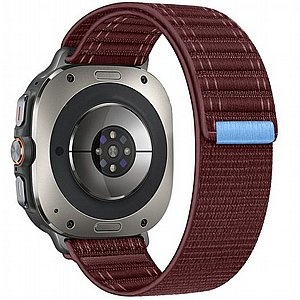 ����� �� / ������ ���� Texture Nylon Band ���� iBands ����� ��� ����: Samsung Galaxy Watch Ultra 47mm (��� Gray) 