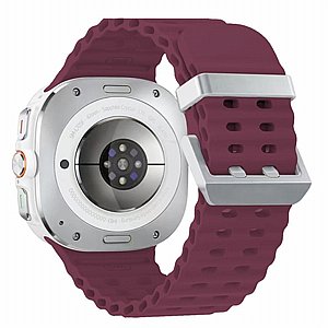 רצועת סיליקון מדגם Ocean Hole Dual Buckle Silicone Band מבית iBands לשעון חכם מדגם: Samsung Galaxy Watch Ultra 47mm (צבע Grey/Silver) רצועת סיליקון מדגם Ocean Hole Dual Buckle Silicone Band מבית iBands לשעון חכם מדגם: Samsung Galaxy Watch Ultra 47mm (צבע Grey/Silver)