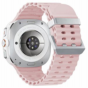 רצועת סיליקון מדגם Ocean Hole Dual Buckle Silicone Band מבית iBands לשעון חכם מדגם: Samsung Galaxy Watch Ultra 47mm (צבע Orange/Silver) רצועת סיליקון מדגם Ocean Hole Dual Buckle Silicone Band מבית iBands לשעון חכם מדגם: Samsung Galaxy Watch Ultra 47mm (צבע Orange/Silver)