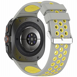 ����� ������� ����  Holes Silicone Band ���� iBands ����� ��� ����: Samsung Galaxy Watch Ultra 47mm (��� Red/Black) 