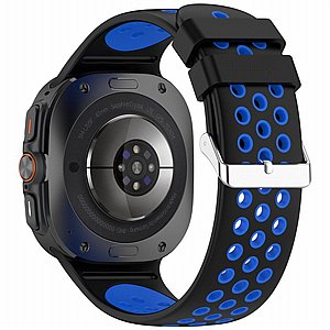 רצועת סיליקון מדגם Holes Silicone Band מבית iBands לשעון חכם מדגם: Samsung Galaxy Watch Ultra 47mm (צבע Black/Yellow) רצועת סיליקון מדגם Holes Silicone Band מבית iBands לשעון חכם מדגם: Samsung Galaxy Watch Ultra 47mm (צבע Black/Yellow)