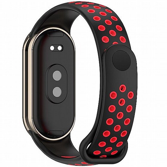 ����� ������� ���� Holes Color Silicone Band ���� iBands ����� ��� ����: Xiaomi Smart Band 8 (��� Blue/White)
