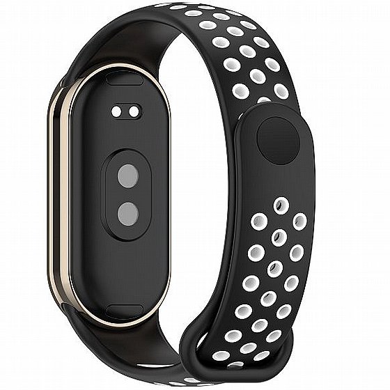 ����� ������� ���� Holes Color Silicone Band ���� iBands ����� ��� ����: Xiaomi Smart Band 8 (��� Black/Red)