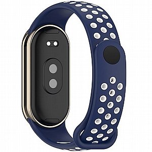 רצועת סיליקון מדגם Holes Color Silicone Band מבית iBands לשעון חכם מדגם: Xiaomi Smart Band 8 (צבע Green/White) רצועת סיליקון מדגם Holes Color Silicone Band מבית iBands לשעון חכם מדגם: Xiaomi Smart Band 8 (צבע Green/White)