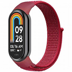 ����� �� / ������ ���� Replacement Strap Nylon Band ���� iBands ����� ��� ����: Xiaomi Smart Band 5 / 6 (��� Black/Black Grey)