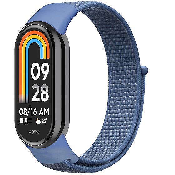����� �� / ������ ���� Loop Nylon Band ���� iBands ����� ��� ����: Xiaomi Smart Band 5 / 6 (��� White)