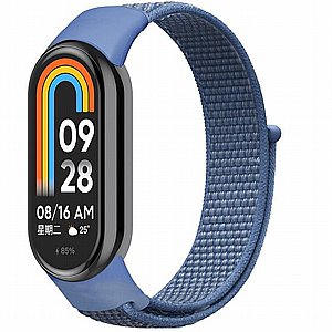 ����� �� / ������ ���� Loop Nylon Band ���� iBands ����� ��� ����: Xiaomi Smart Band 5 / 6 (��� White)