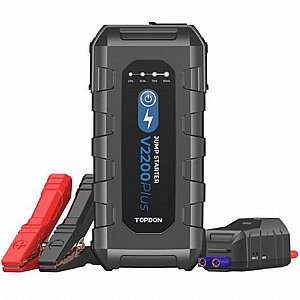 בוסטר / סוללה התנעה לרכב 1500Amp בנפח 10,000mAh מדגם V1500 מבית Topdon בוסטר / סוללה התנעה לרכב 1500Amp בנפח 10,000mAh מדגם V1500 מבית Topdon