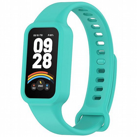 ����� ������� ���� Solid Color Silicone Band ���� iBands ����� ��� ����: Xiaomi Smart Band 9 Active (��� Red)
