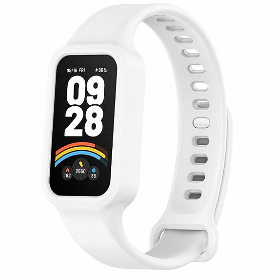 ����� ������� ���� Solid Color Silicone Band ���� iBands ����� ��� ����: Xiaomi Smart Band 9 Active (��� Fluorescent Green)