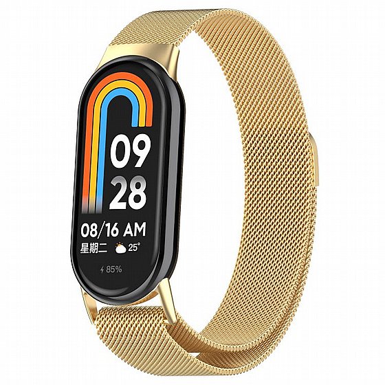 ����� ���� ���� lano Magnetic Steel Band ���� iBands ����� ��� ����: Xiaomi Smart Band 9 (��� Silver)