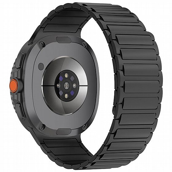 ����� ������� ����  Round Tail Silicone Band ���� iBands (��� Black) ����� ��� ����  Samsung Galaxy Watch 8  / Samsung Galaxy Watch 8 Classic