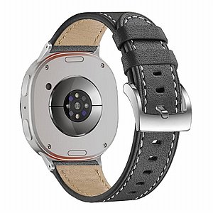 ����� ��� ���� Magnetic Folding Buckle Leather Band ���� iBands (��� Gray)  ����� ��� ����  Samsung Galaxy Watch Ultra / Watch Ultra 2025