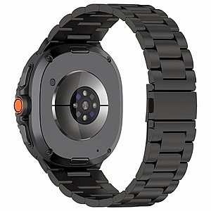 ����� ���� ���� Three Straps Steel Band ���� iBands (��� Black)  ������   ����� ��� ����  Samsung Galaxy Watch Ultra / Watch Ultra 2025