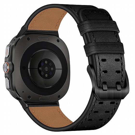 ����� ��� ���� Double Buckle Leather Band ���� iBands (��� Orange) ����� ��� ����  Samsung Galaxy Watch 8 / Samsung Galaxy Watch 8 Classic