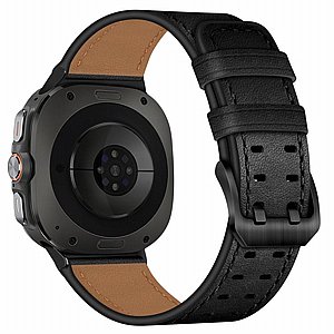 רצועת עור מדגם Double Buckle Leather Band מבית iBands (צבע Orange) לשעון חכם מדגם Samsung Galaxy Watch 8 / Samsung Galaxy Watch 8 Classic רצועת עור מדגם Double Buckle Leather Band מבית iBands (צבע Orange) לשעון חכם מדגם Samsung Galaxy Watch 8 / Samsung Galaxy Watch 8 Classic