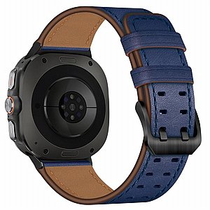 רצועת עור מדגם Double Buckle Leather Band מבית iBands (צבע Black) לשעון חכם מדגם Samsung Galaxy Watch 8 / Samsung Galaxy Watch 8 Classic רצועת עור מדגם Double Buckle Leather Band מבית iBands (צבע Black) לשעון חכם מדגם Samsung Galaxy Watch 8 / Samsung Galaxy Watch 8 Classic