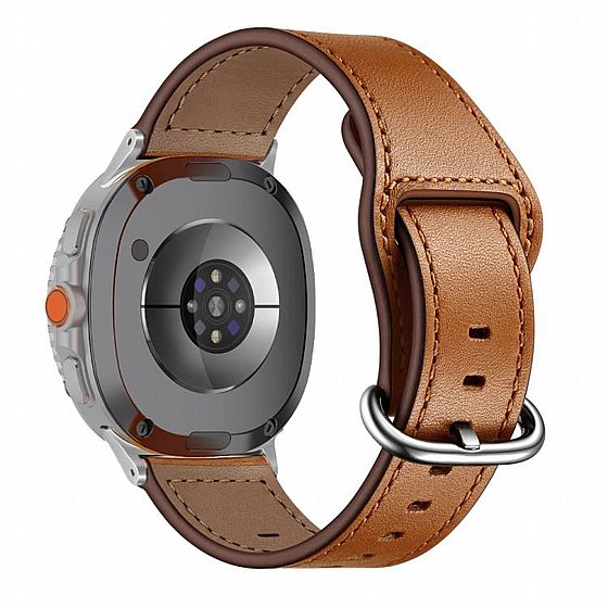 ����� ��� ���� Classic Buckle Leather Band ���� iBands (��� White) ����� ��� ����  Samsung Galaxy Watch 8 / Samsung Galaxy Watch 8 Classic
