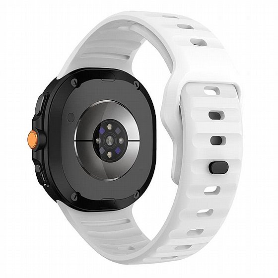 ����� ������� ����  Wave Reverse Silicone Band ���� iBands (��� Black) ����� ��� ����  Samsung Galaxy Watch 8  / Samsung Galaxy Watch 8 Classic