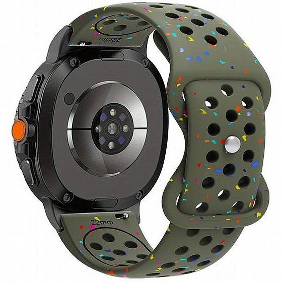 ����� ������� ����  Wave Reverse Silicone Band ���� iBands (��� Blue) ����� ��� ����  Samsung Galaxy Watch 8  / Samsung Galaxy Watch 8 Classic