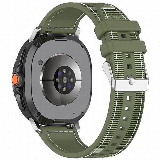 ����� �� / ������ ���� Hybrid Nylon Band ���� iBands (��� Green) ����� ��� ����  Samsung Galaxy Watch 8 / Samsung Galaxy Watch 8 Classic