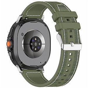 ����� �� / ������ ���� Hybrid Nylon Band ���� iBands (��� Green) ����� ��� ����  Samsung Galaxy Watch 8 / Samsung Galaxy Watch 8 Classic