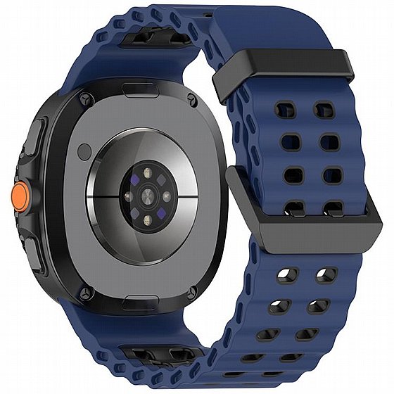����� ������� ����  Classic Marine Dual Silicone Band ���� iBands (��� Orange) ����� ��� ����  Samsung Galaxy Watch 8  / Samsung Galaxy Watch 8 Classic