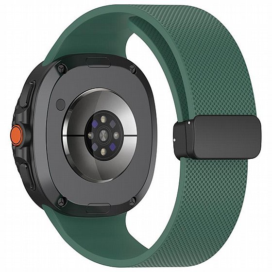 ����� ������� ����  Classic Texture Magnetic Silicone Band ���� iBands (��� Orange) ����� ��� ����  Samsung Galaxy Watch 8  / Samsung Galaxy Watch 8 Classic