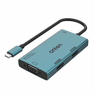 מתאם מחיבור TYPE-C לחיבור HDMI + חיבור USB 3.0 x 4 + חיבור TYPE-C + חיבור RJ45 + חיבור 3.5mm + חיבור לכרטיס זיכרון SD / Micro SD + חיבור 3.5mm מבית Onten מתאם מחיבור TYPE-C לחיבור HDMI + חיבור USB 3.0 x 4 + חיבור TYPE-C + חיבור RJ45 + חיבור 3.5mm + חיבור לכרטיס זיכרון SD / Micro SD + חיבור 3.5mm מבית Onten