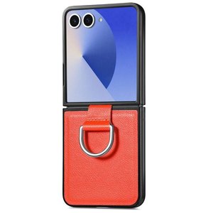 ����� ��� ���� Litchi Ring Leather Case ���� LaTera ������ ������ ����: Samsung Galaxy Z Flip 8 (��� ����)