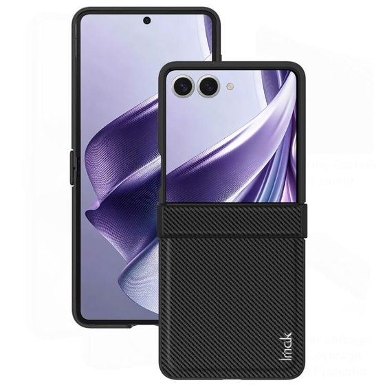 ����� ���� ���� Carbon Fiber Case ���� IMAK ������ ������ ����: Samsung Galaxy Z Flip 8